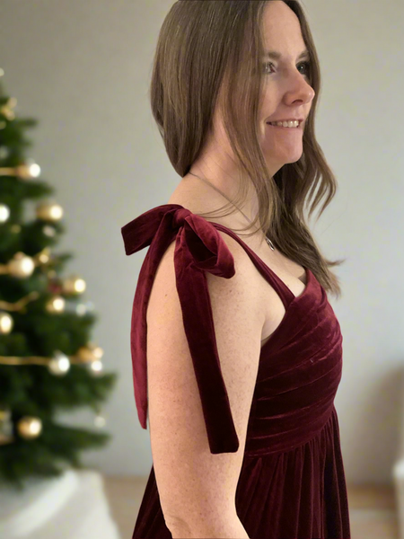 Silent Night Velvet Dress