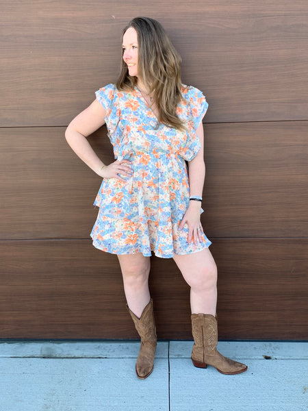 Floral Flutter Dress
