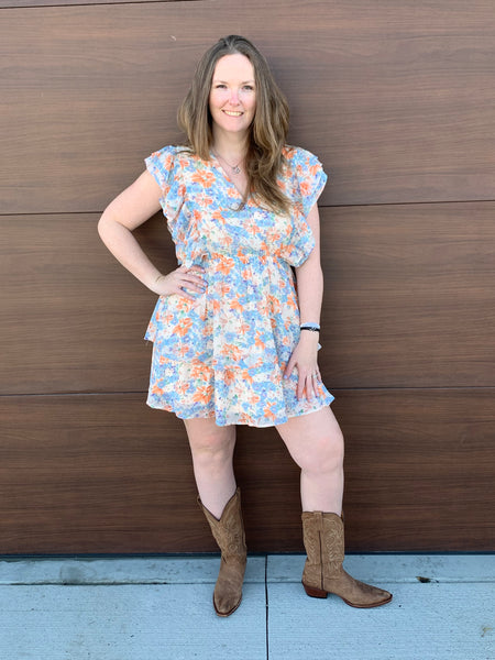 Floral Flutter Dress